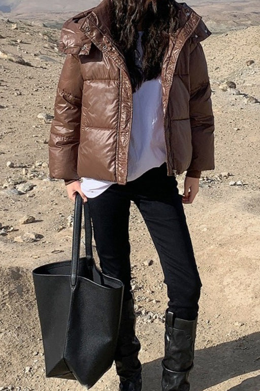 Lune London | Plush-lined oversized puffer jacket