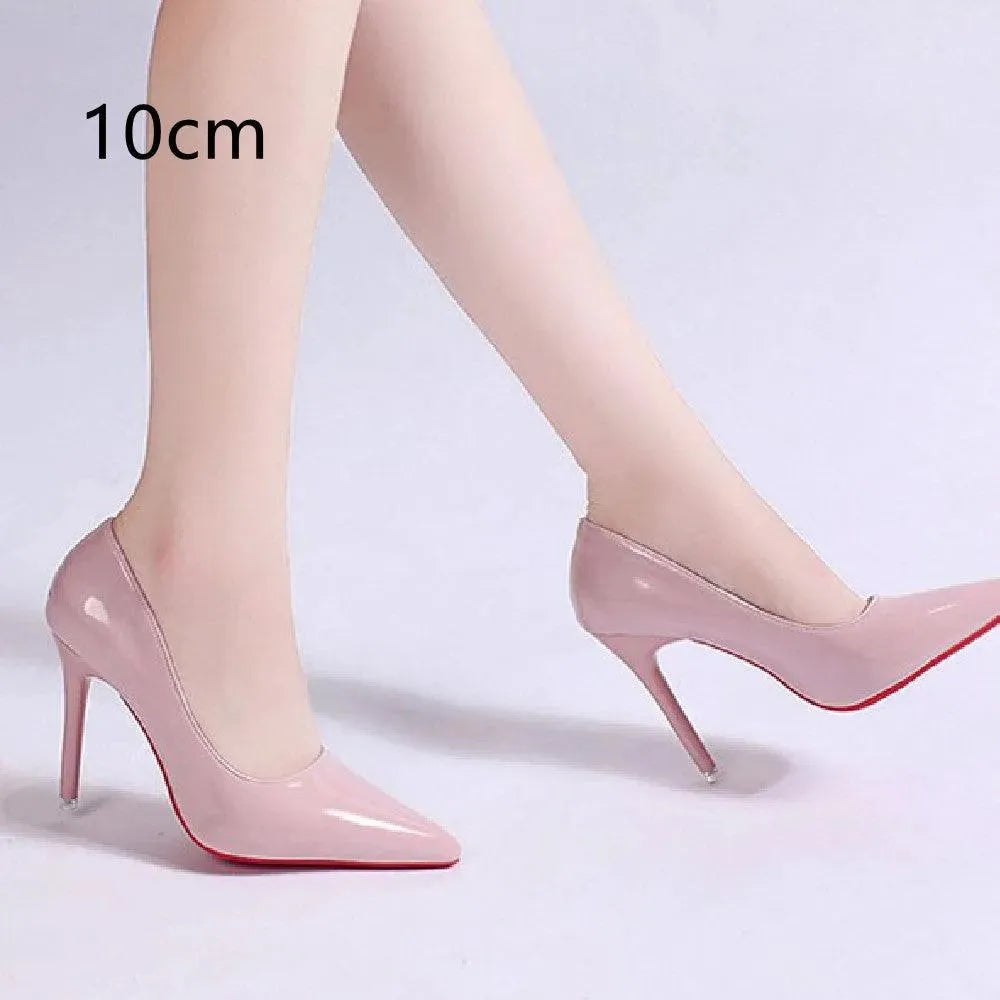 Women’s PU Stiletto Pumps mit Low Upper & High Heel | Lune London