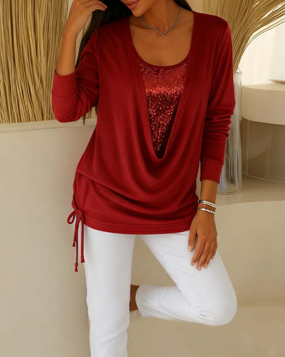 Lune London | Top with Contrasting Colors In A Two-In-One Look