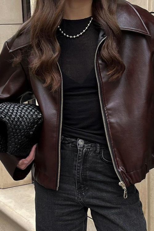 Lune London | PU Leather Biker Jacket