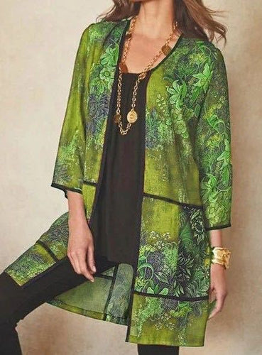 Lune London | Classy Uv-Proof Print Sun Protection Shirt Blouse