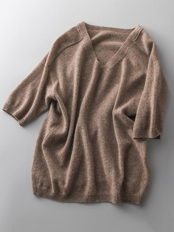 Lune London | Luxurious soft cashmere V neck sweater for women