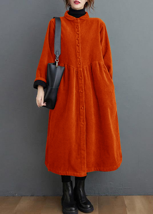 Lune London | orange corduroy coats thick tailored inspiration for women