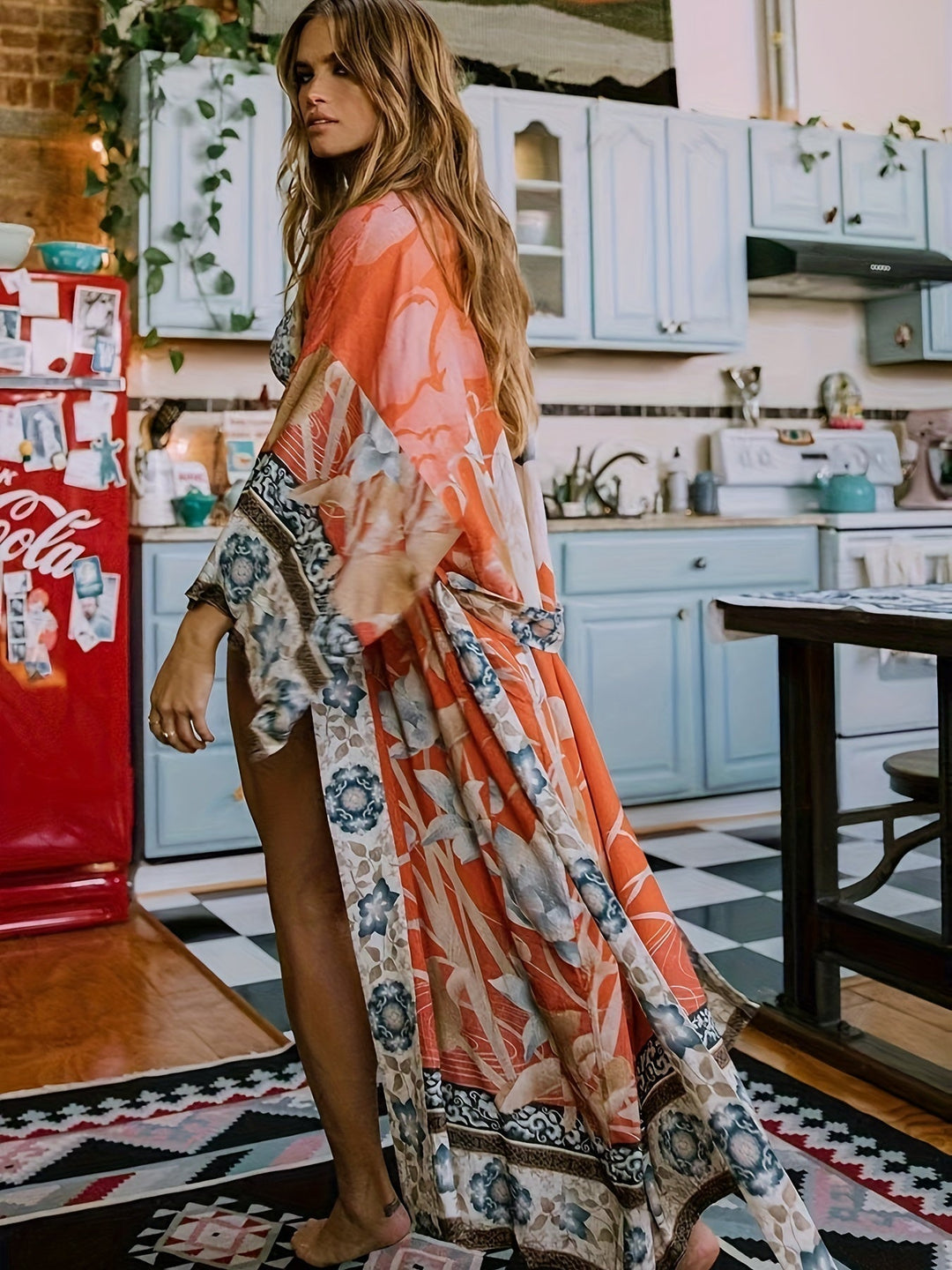 Lune London | Fashionable Kimono with Floral Print