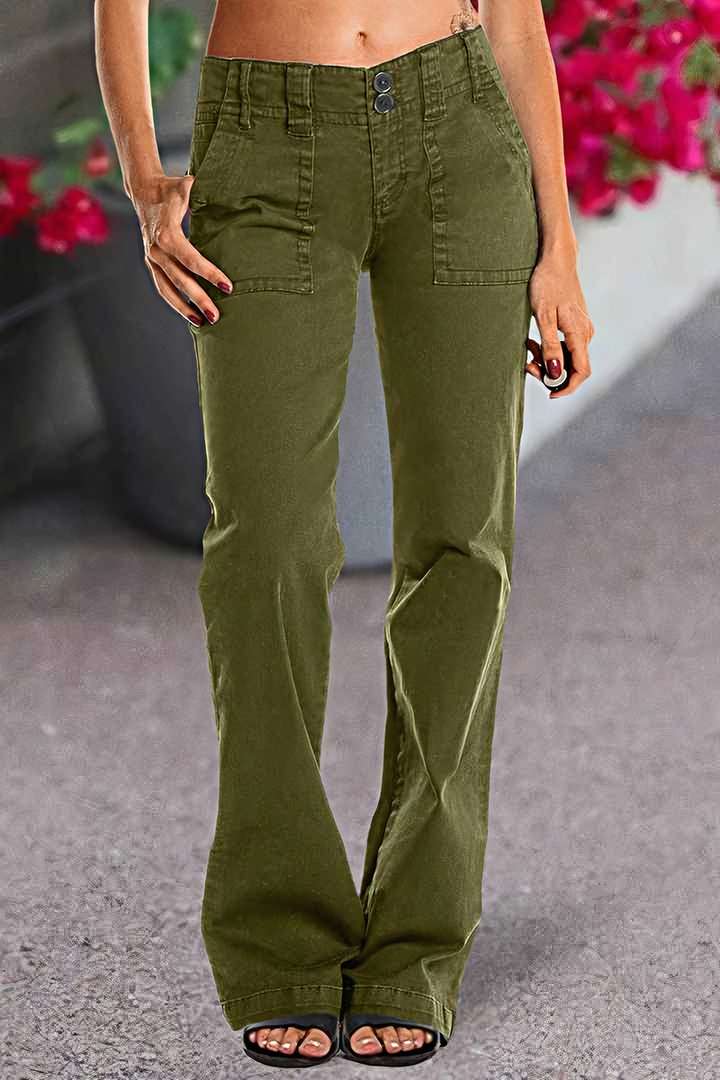 Lune London | Pantalon à double bouton pour femme
