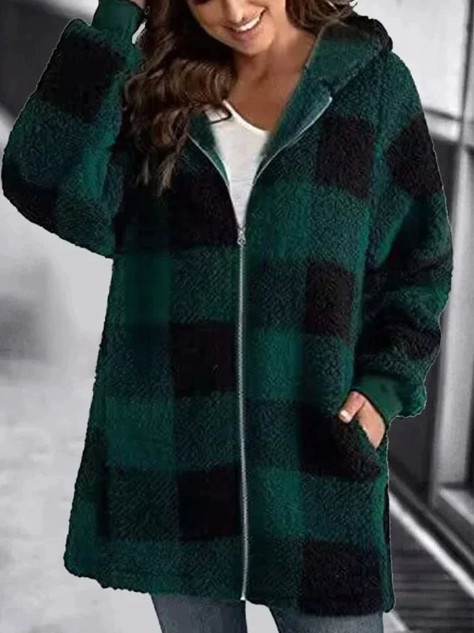 Lune London | Oversized Check Coat Plus Size
