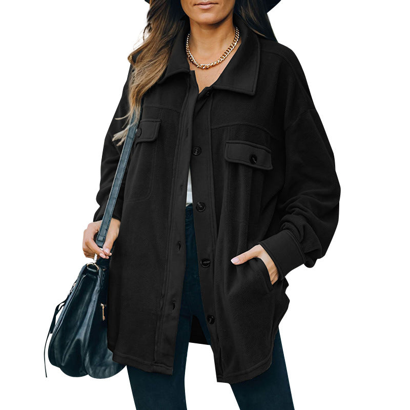 Lune London | Fleece button jacket.