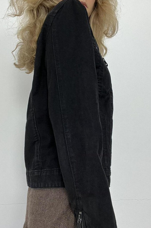 Lune London | Black Denim Trucker Jacket