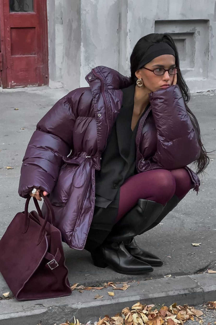 Lune London | Color Padded Hooded Jacket with Zipper