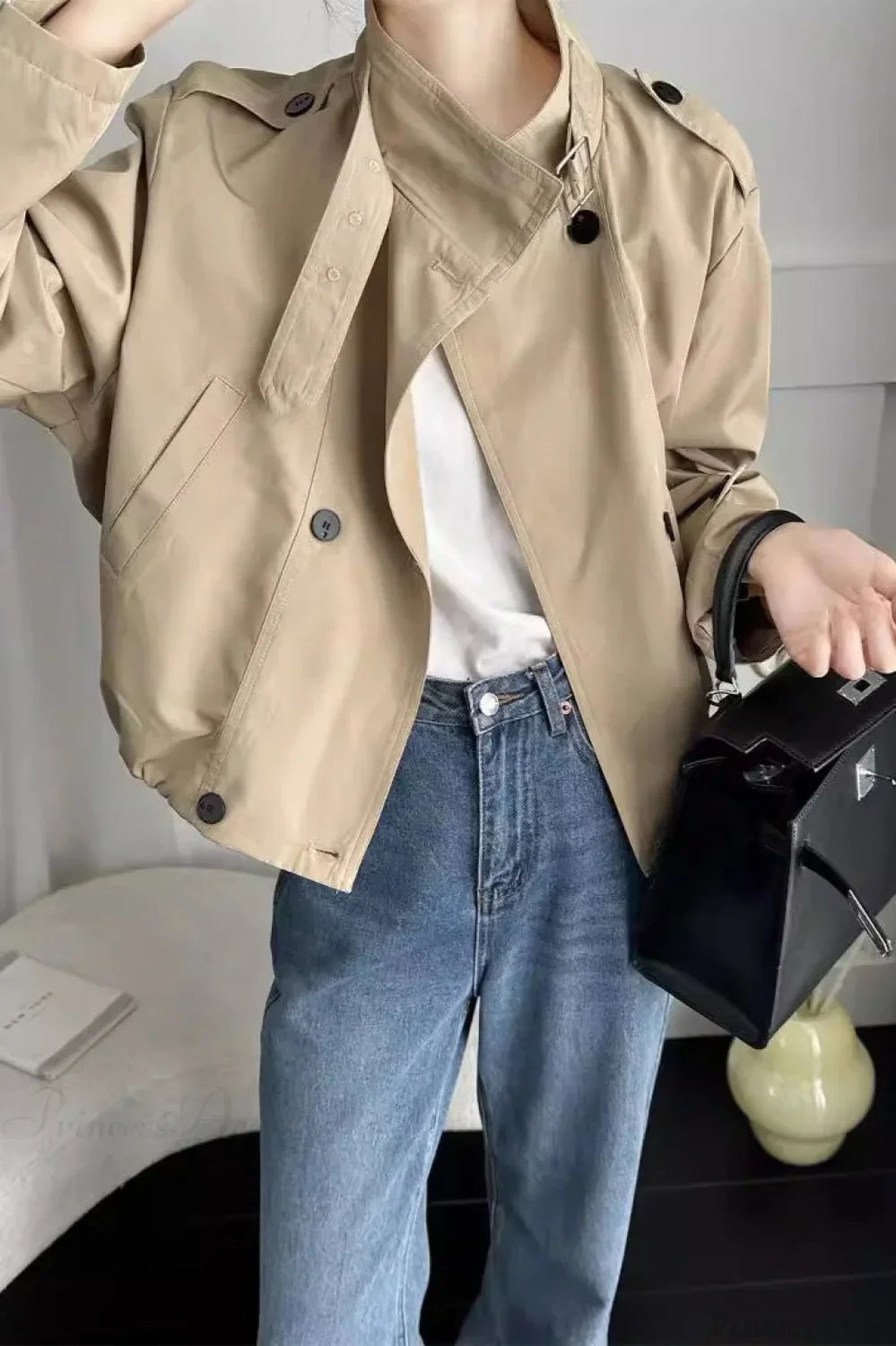 Lune London | Cropped Casual Loose Jacket
