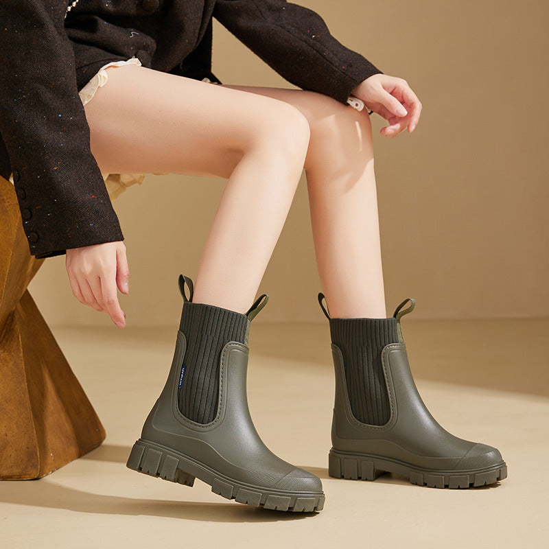 Lune London | Women's Rain Boots - Waterproof Non-Slip Rainy Weather