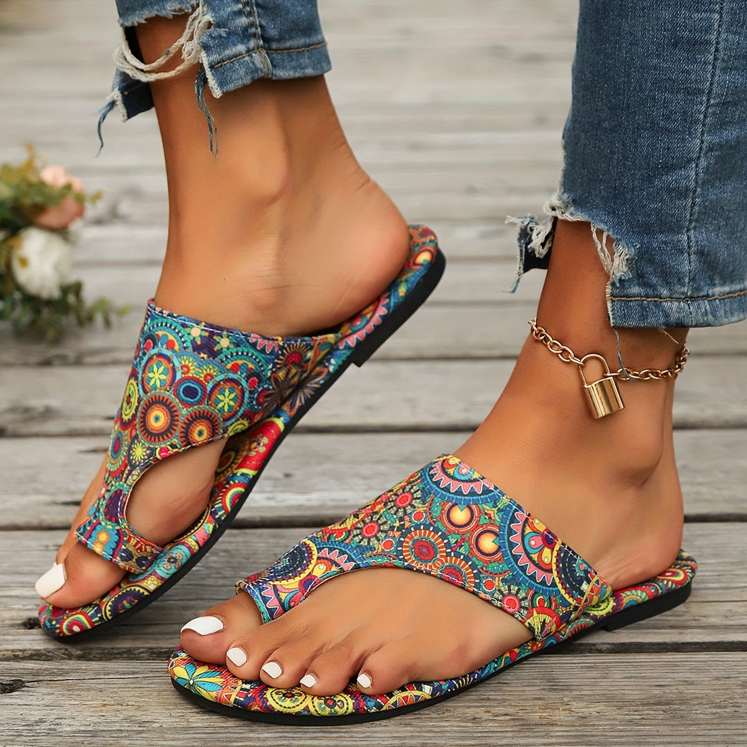Lune London | Floral Flip Flops for Women
