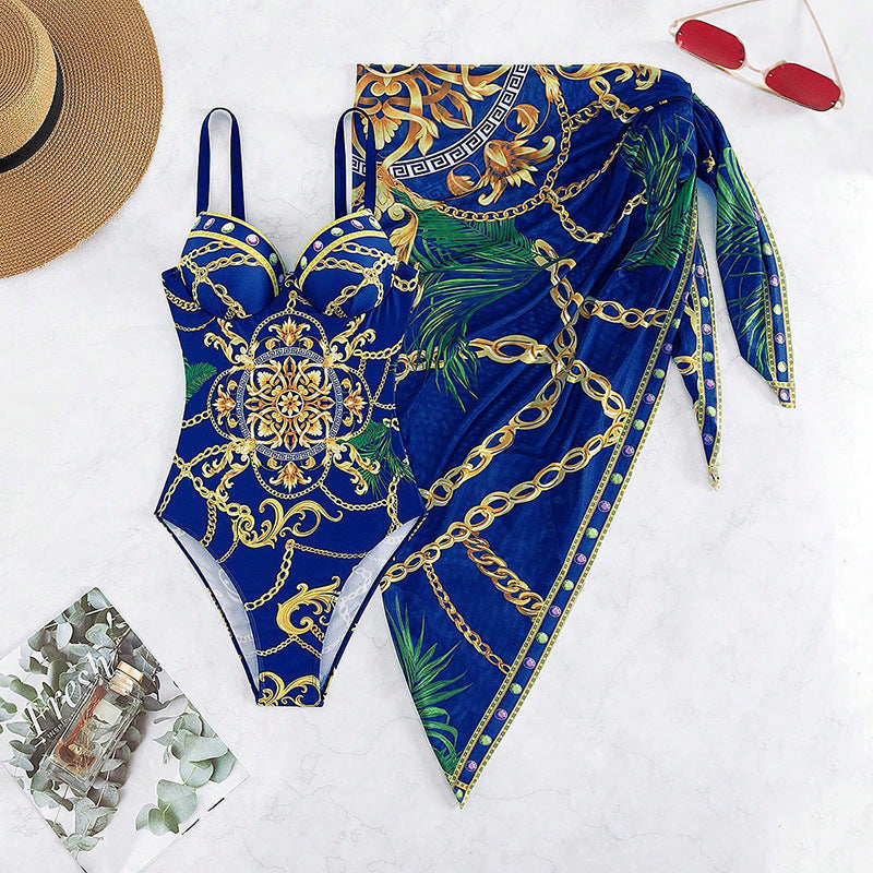 Lune London | Push-Up Swimsuit with Beach Skirt