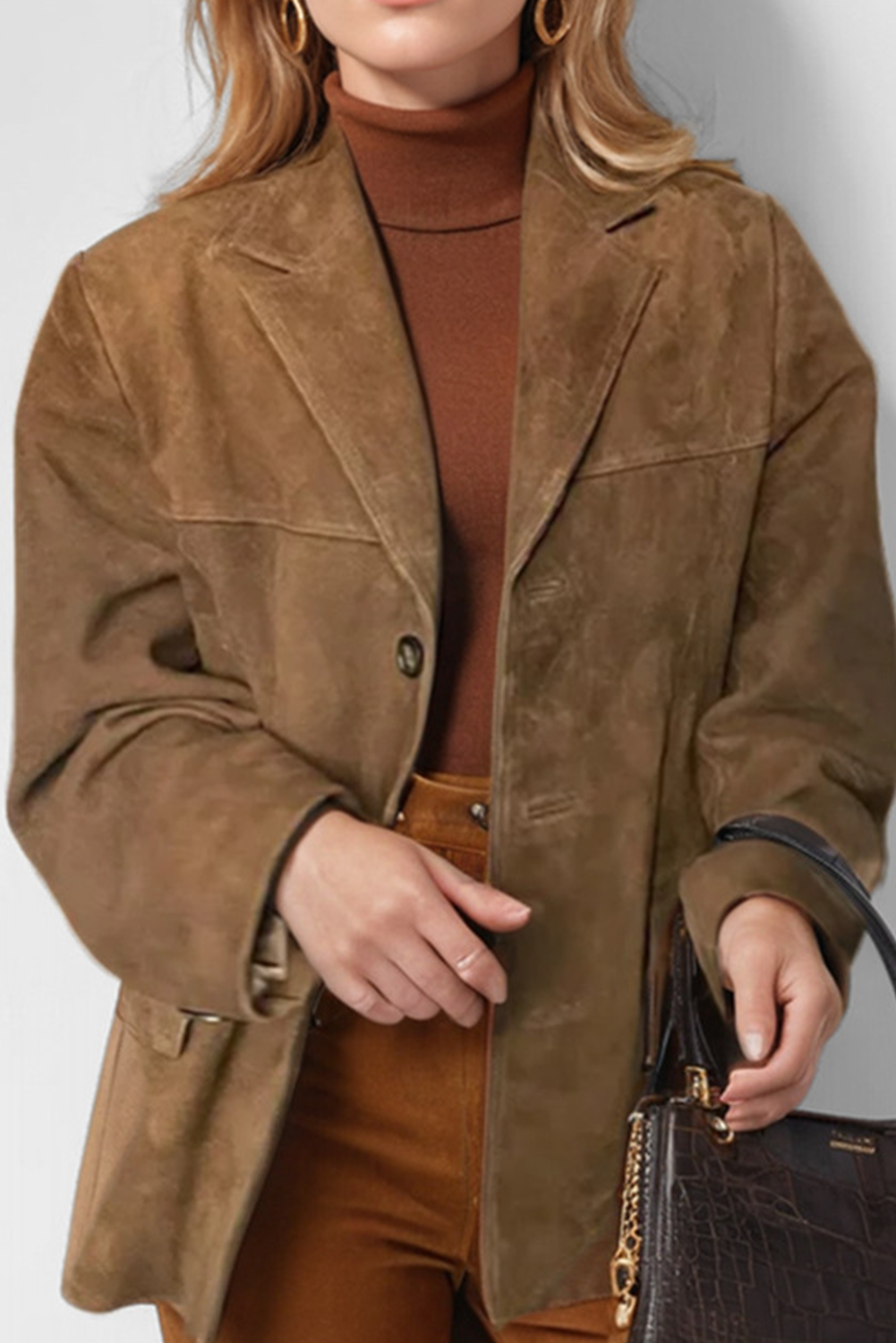 Lune London | Brown vintage jacket with flap pockets and buttons