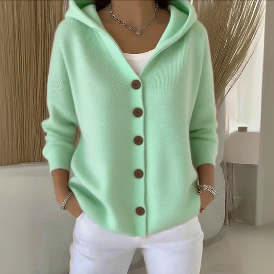 Lune London | Cozy women's cotton cardigan with long sleeves