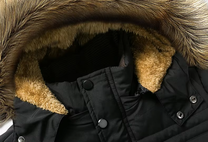 Lune London | Winter parka with hood and faux fur - Warm outdoor jacket for cold days