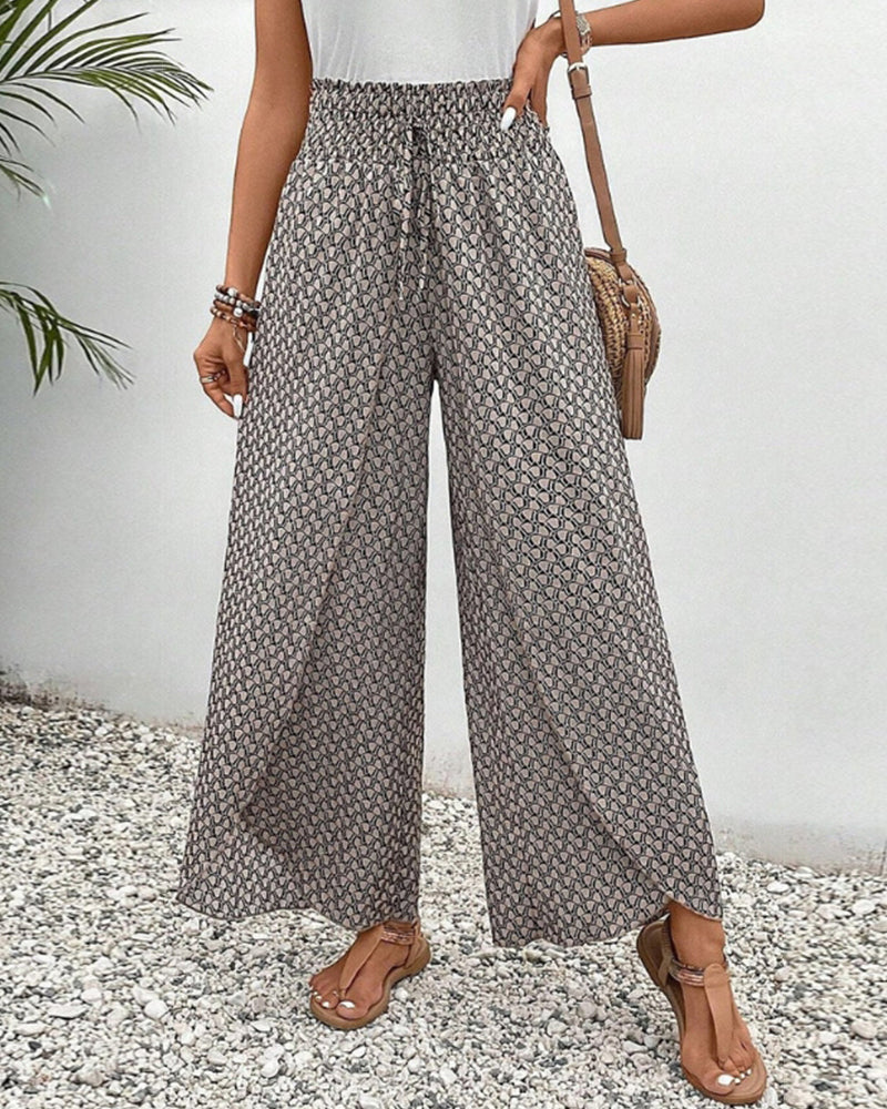 Lune London | Women's Trousers with Geometric Print