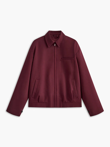 Lune London | Reversible Zipper Burgundy Jacket