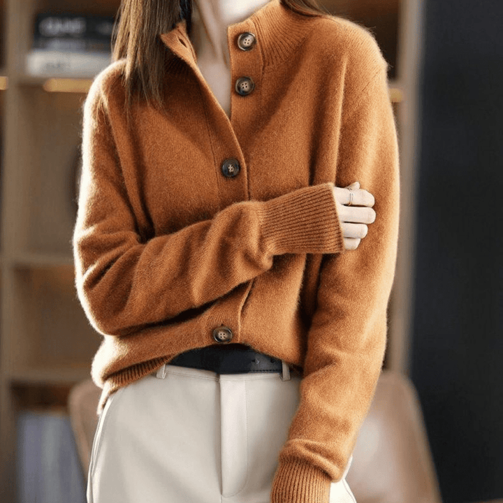 Lune London | Cozy Cashmere Knit Cardigan Pullover