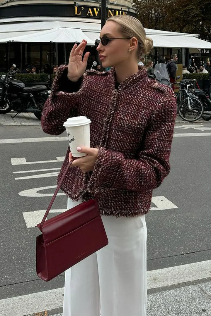 Lune London | Style Tweed Elegant Cropped Blazer