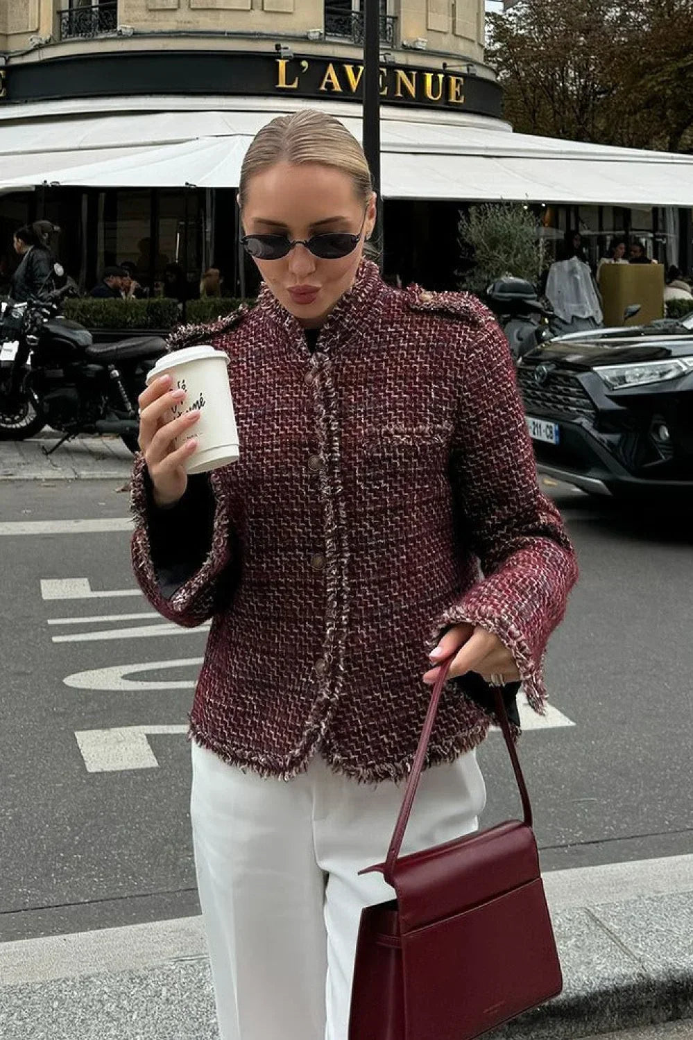 Lune London | Style Tweed Elegant Cropped Blazer