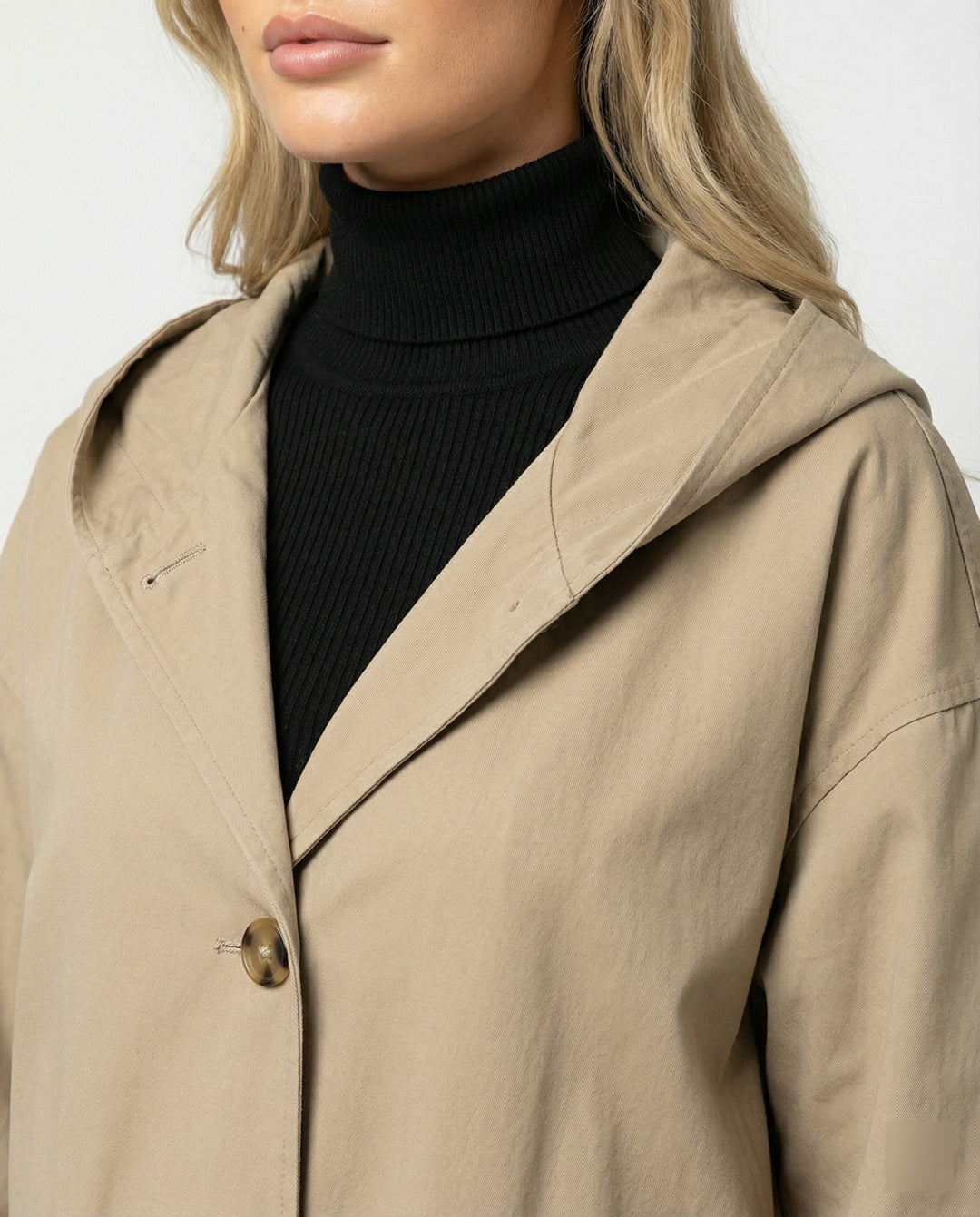 Women’s Long Waterproof Trench Coat with Windproof Protection | Lune London