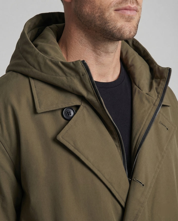 Lune London | Men's Waterproof Trench Coat Stylish & Warm Puffer Design