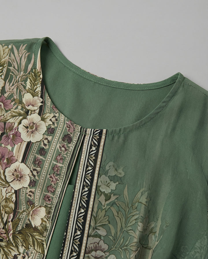 Women’s Floral Jumpsuit mit Wide Leg & Elegant Shawl | Lune London
