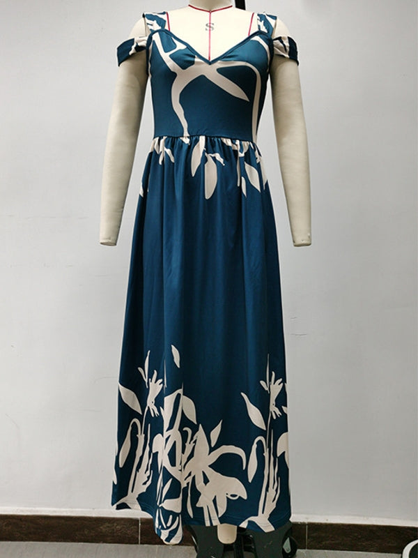 Lune London | Elegant Off-Shoulder Office Ladies Long Dress