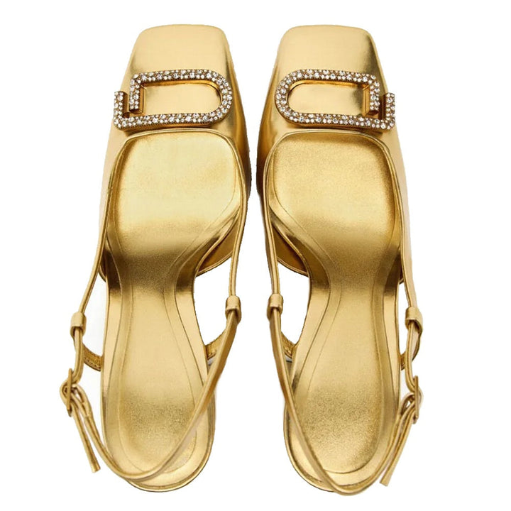 Lune London | Elegant Women's Sling Back Shoes Modern Office High Heels