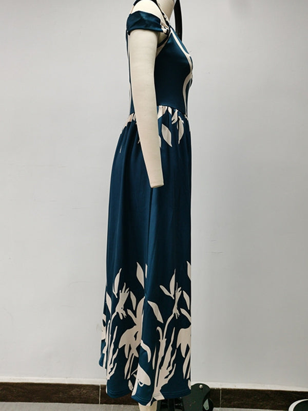 Lune London | Elegant Off-Shoulder Office Ladies Long Dress
