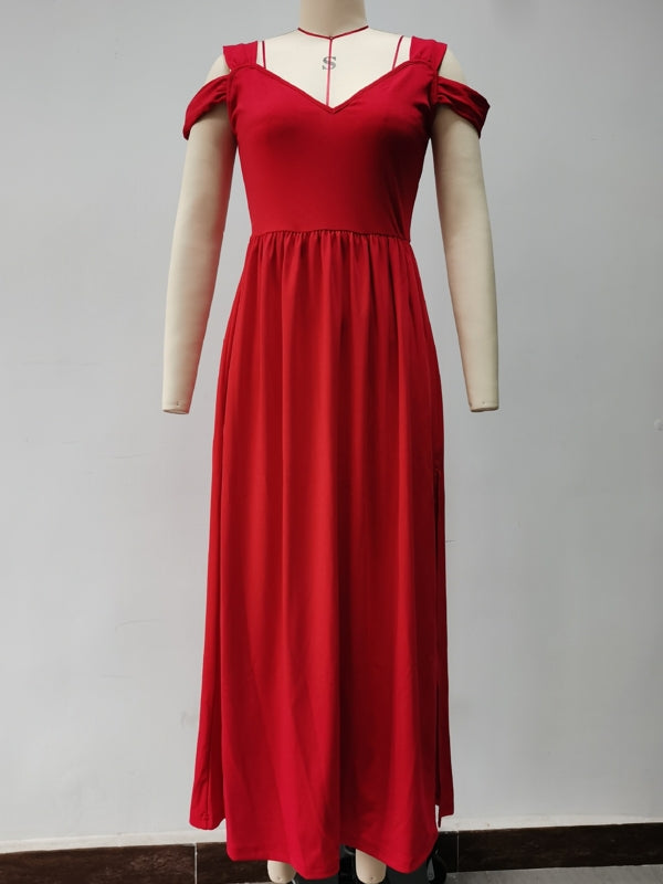 Lune London | Elegant Off-Shoulder Office Ladies Long Dress