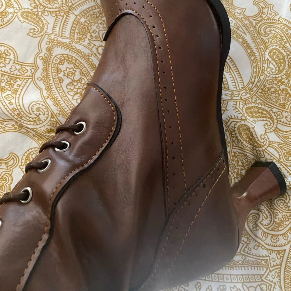 Lune London | Retro Knight Boots for Women Cosplay High Heels