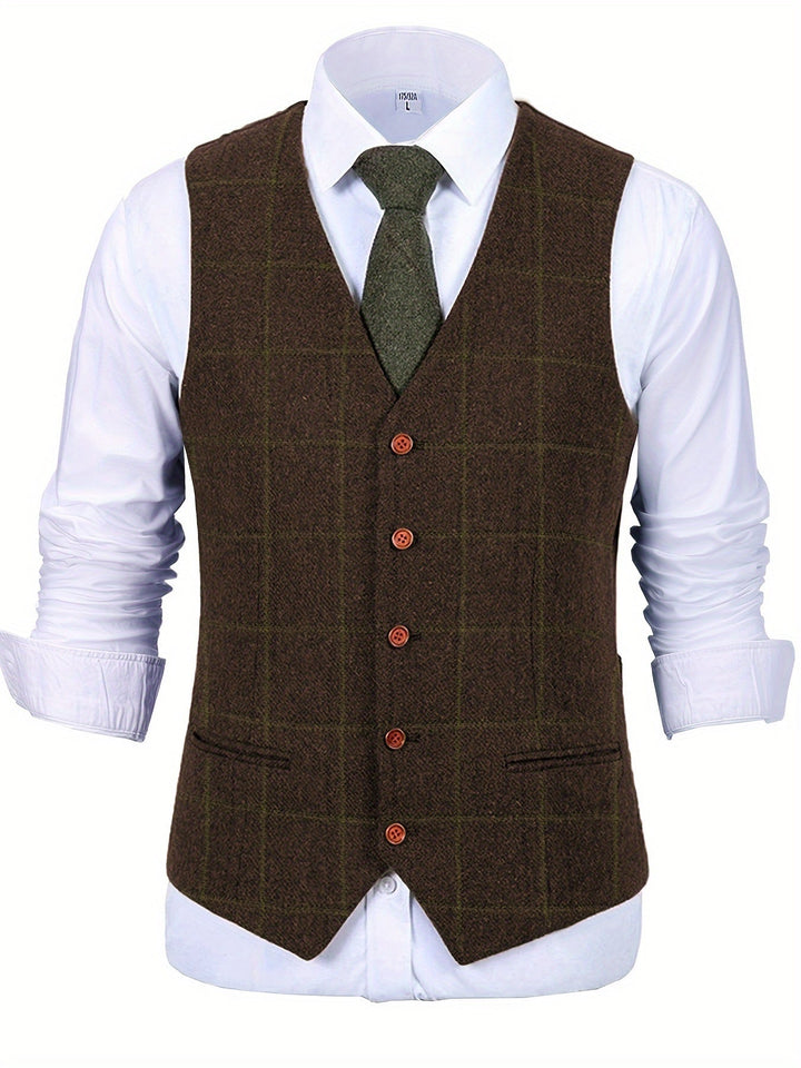 Lune London | Checkered Wool Vest