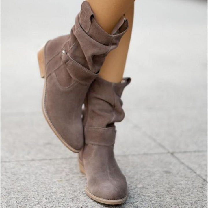 Lune London | Zip ankle boots with low heel
