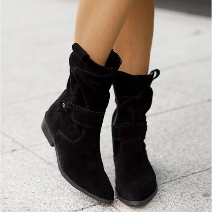 Lune London | Zip ankle boots with low heel