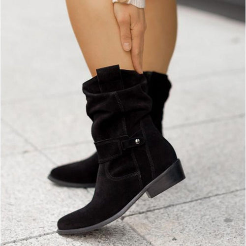 Lune London | Zip ankle boots with low heel