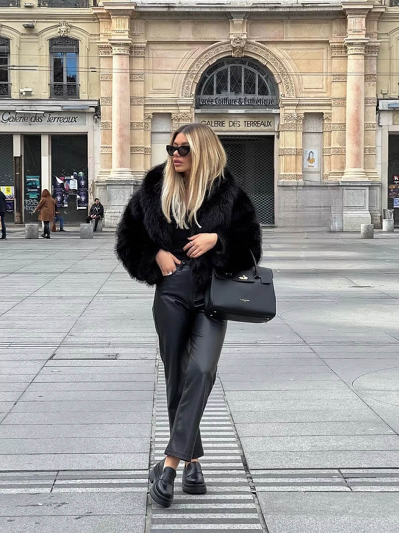 Lune London | Oversized Faux Fur Coat
