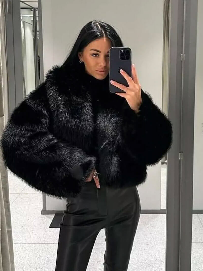 Lune London | Oversized Faux Fur Coat