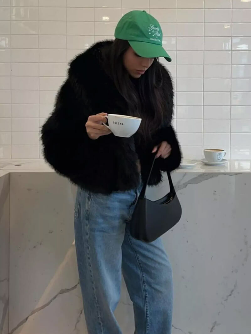 Lune London | Oversized Faux Fur Coat