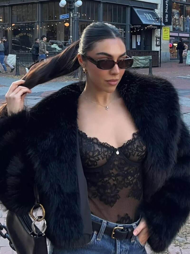 Lune London | Oversized Faux Fur Coat