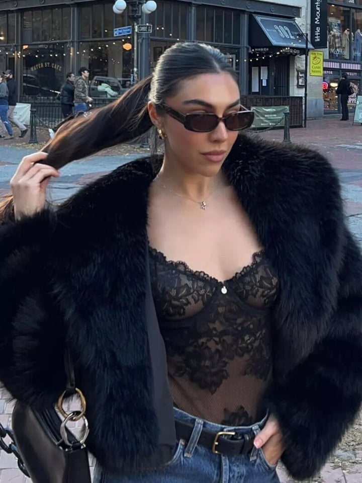 Lune London | Oversized Faux Fur Coat