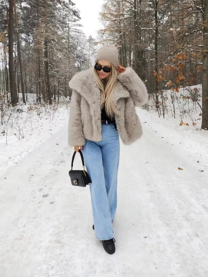 Lune London | Oversized Faux Fur Coat