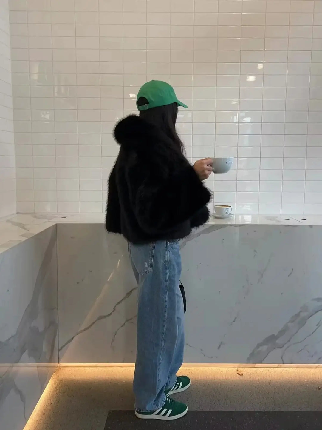 Lune London | Oversized Faux Fur Coat