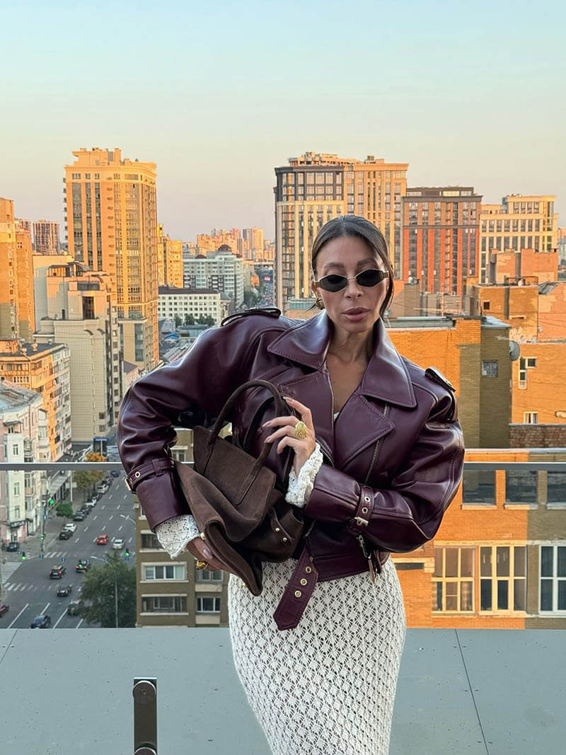 Lune London | Faux Leather Trench Coat