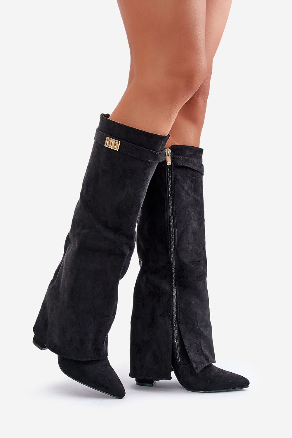 Lune London | Elegant Knee-High Boots with Straps