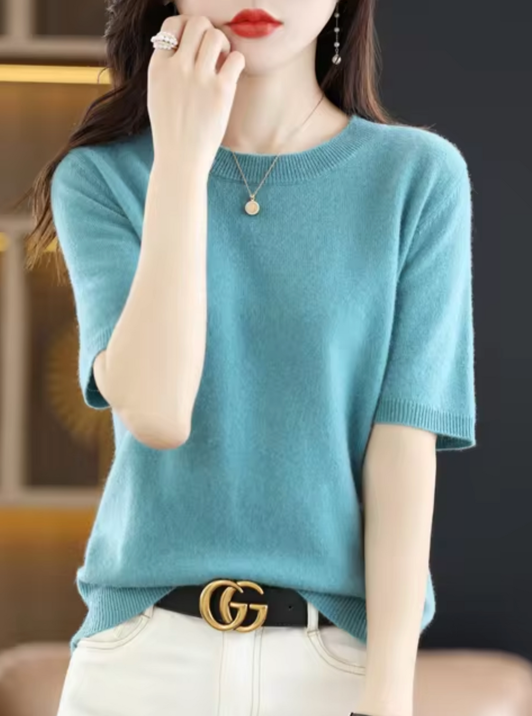 Lune London | Short-Sleeved Wool Sweater