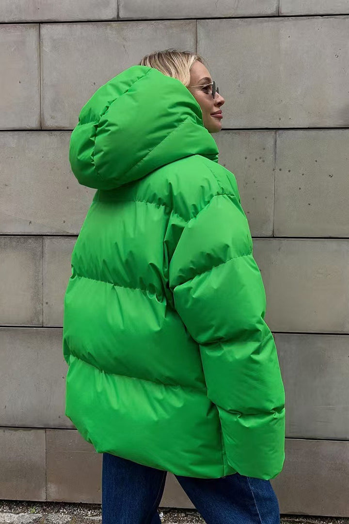Lune London | Duty Zipper Hooded Puffer Coat