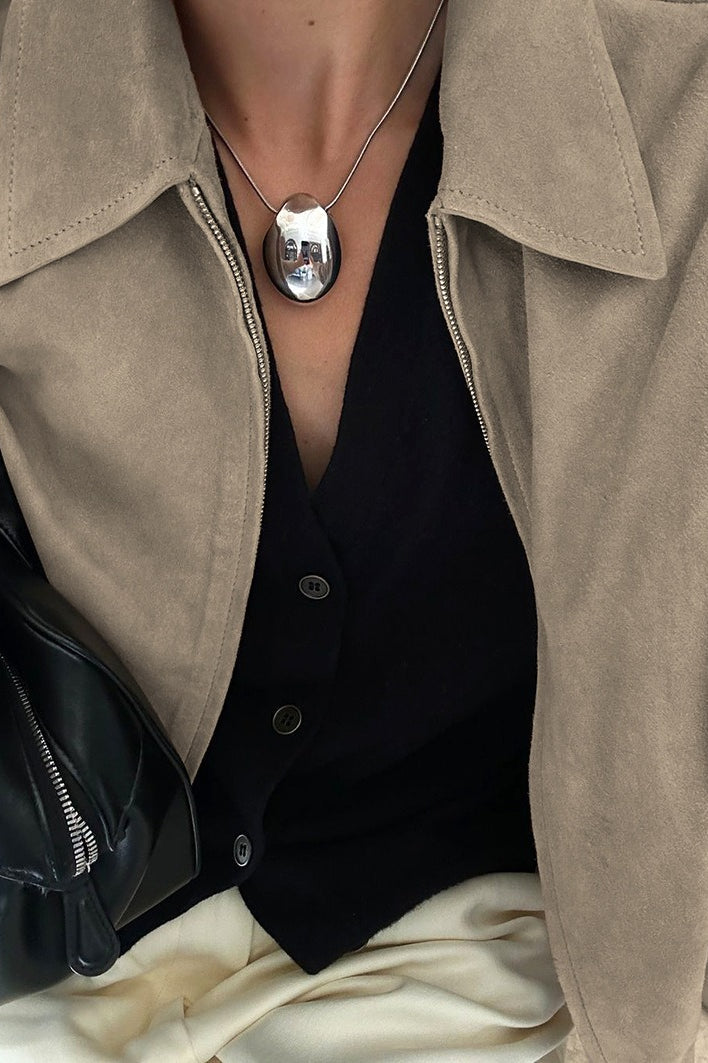 Lune London | Fit Khaki Suede Jacket