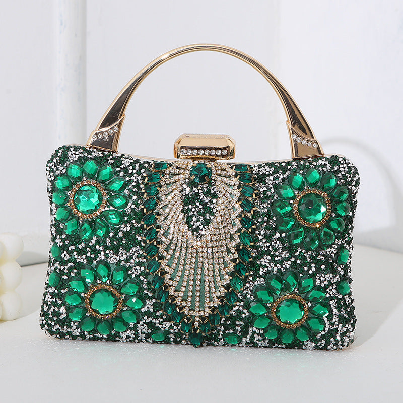Lune London | Metallic Handcrafted Diamond Inlay Evening Bag